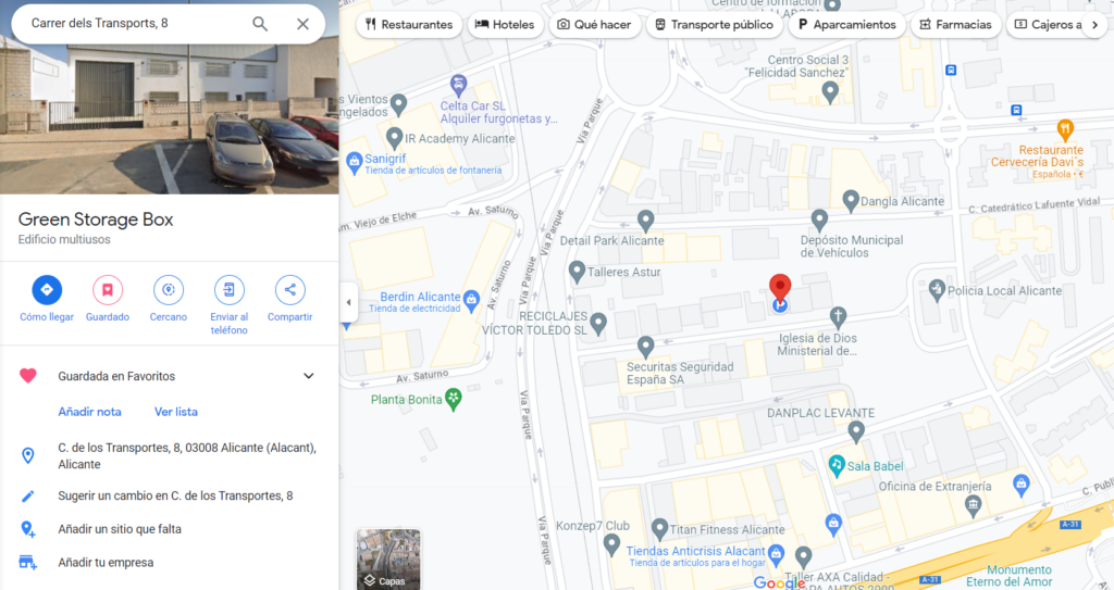 Centro Self-Storage en Alacant / Alicante, Alicante